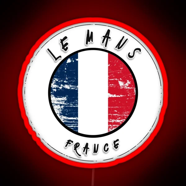 Le Mans France Vintage RGB Neon Sign