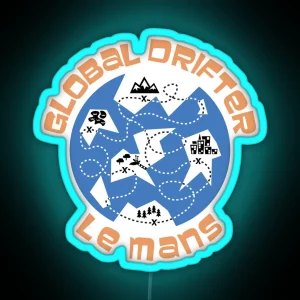 Le Mans Global Drifter RGB Neon Sign