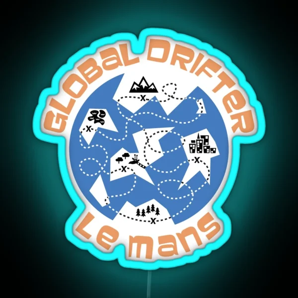 Le Mans Global Drifter RGB Neon Sign