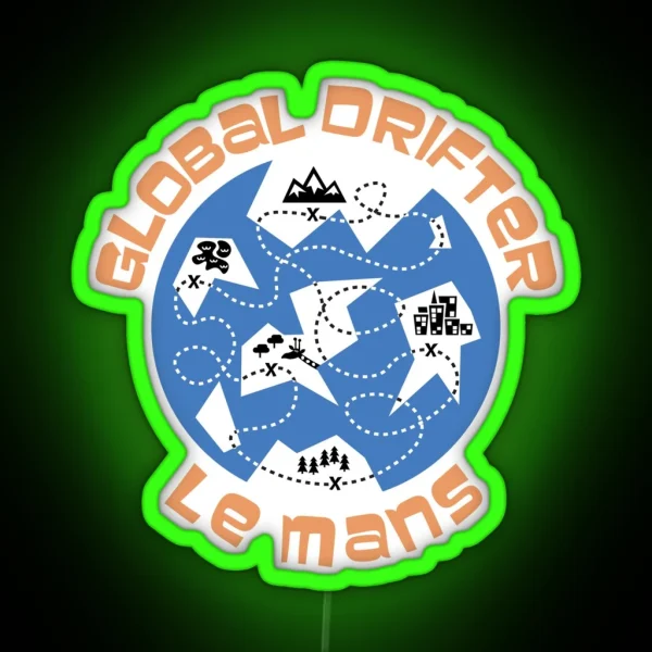 Le Mans Global Drifter RGB Neon Sign