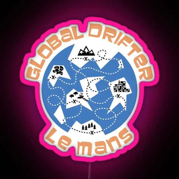Le Mans Global Drifter RGB Neon Sign