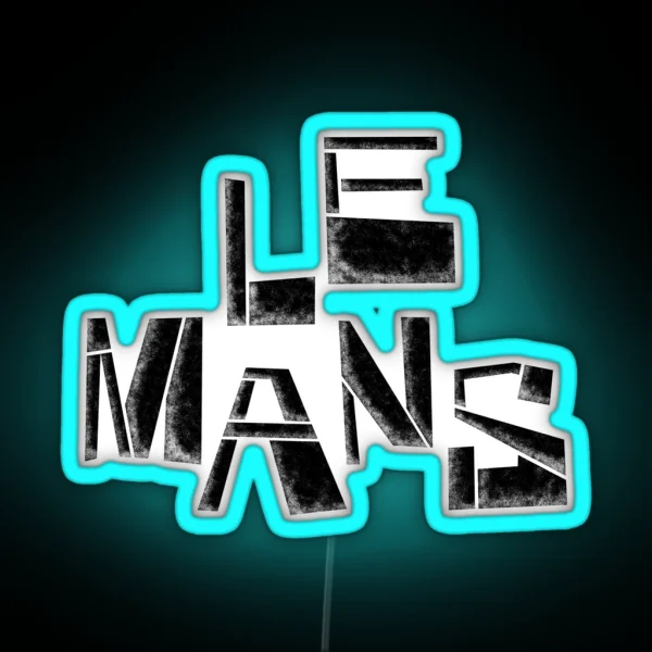 Le Mans Retro Distressed RGB Neon Sign
