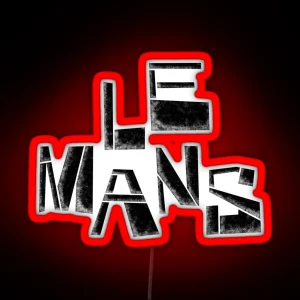 Le Mans Retro Distressed RGB Neon Sign