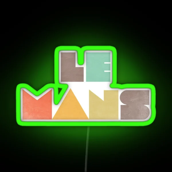Le Mans Vintage RGB Neon Sign