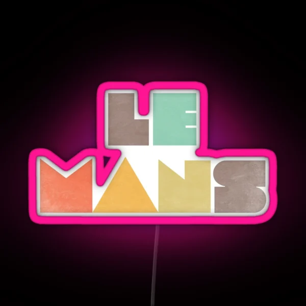 Le Mans Vintage RGB Neon Sign