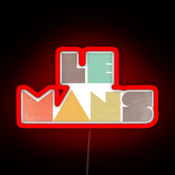 Le Mans Vintage RGB Neon Sign