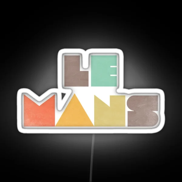 Le Mans Vintage RGB Neon Sign
