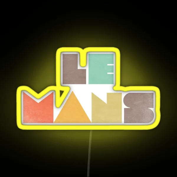 Le Mans Vintage RGB Neon Sign