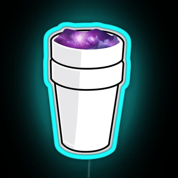 Lean Cup Galaxy Trippy Lil Wayne Lil Peep Hip RGB Neon Sign