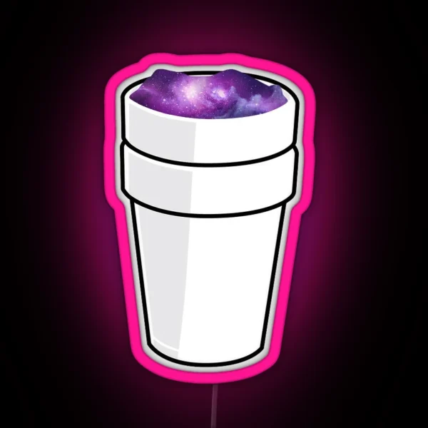 Lean Cup Galaxy Trippy Lil Wayne Lil Peep Hip RGB Neon Sign