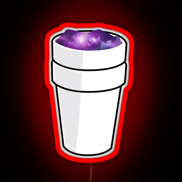 Lean Cup Galaxy Trippy Lil Wayne Lil Peep Hip RGB Neon Sign