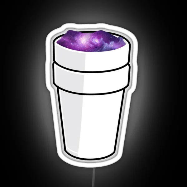 Lean Cup Galaxy Trippy Lil Wayne Lil Peep Hip RGB Neon Sign