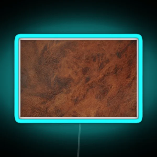 Leather Clouded Pattern Dark RGB Neon Sign