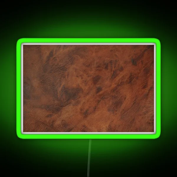 Leather Clouded Pattern Dark RGB Neon Sign