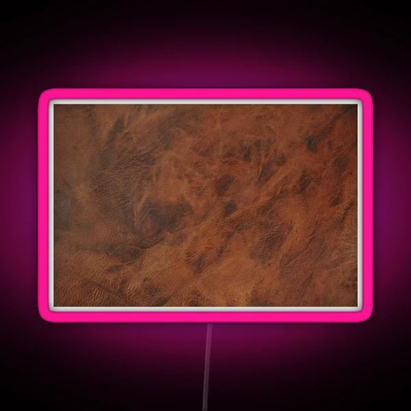Leather Clouded Pattern Dark RGB Neon Sign