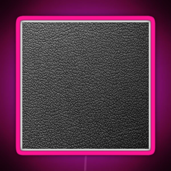 Leather Dark Texture RGB Neon Sign
