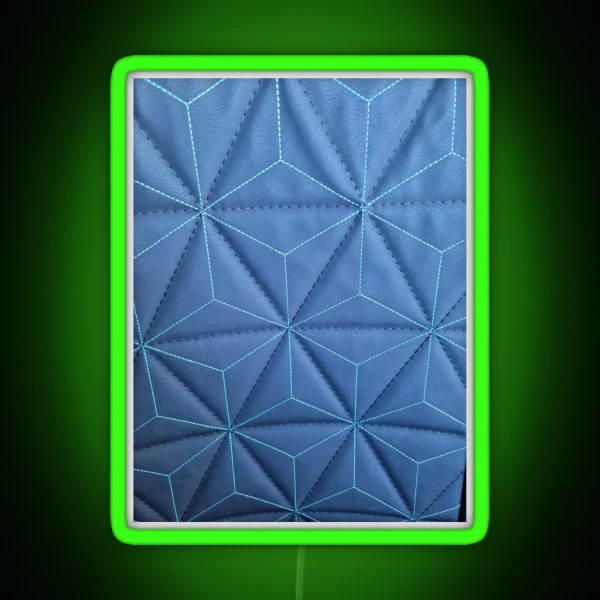Leather Diamond Patern RGB Neon Sign