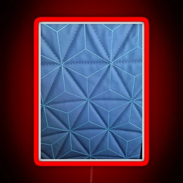 Leather Diamond Patern RGB Neon Sign