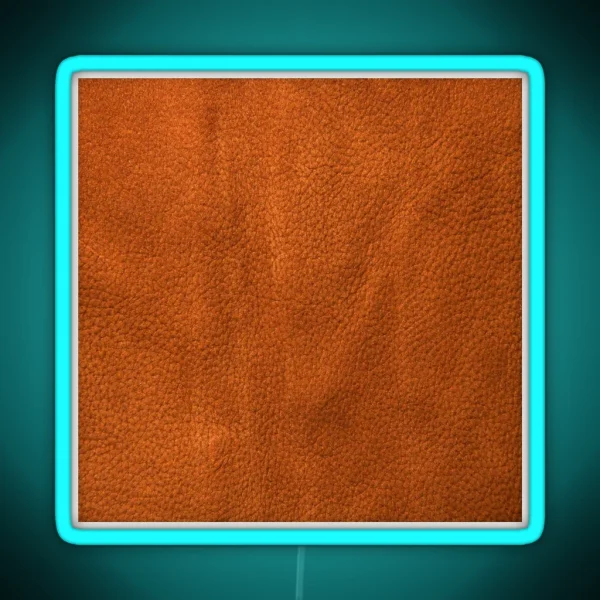 Leather Up Vivid Orange Brown RGB Neon Sign