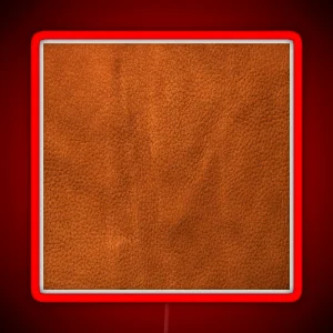 Leather Up Vivid Orange Brown RGB Neon Sign