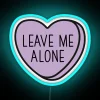 Leave Me Alone Introvert Anti Valentine Ew Valentines Conversation Heart Rude Valentines Anti Valentine Eww Valentines Ew Valentines RGB Neon Sign - Image 3
