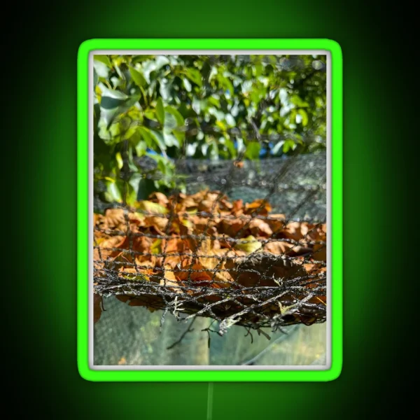 Leaves In A Net RGB Neon Sign