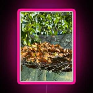 Leaves In A Net RGB Neon Sign