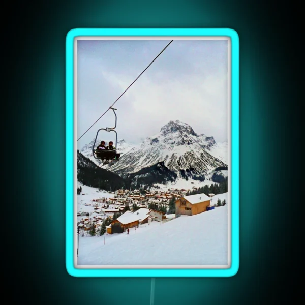 Lech Am Arlberg Austrian Alps Austria RGB Neon Sign