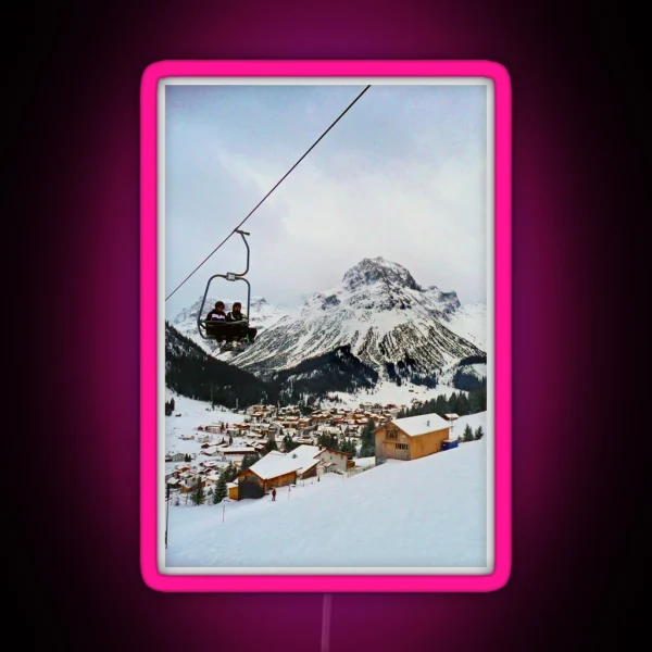 Lech Am Arlberg Austrian Alps Austria RGB Neon Sign