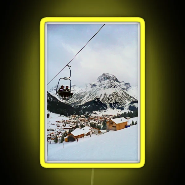 Lech Am Arlberg Austrian Alps Austria RGB Neon Sign