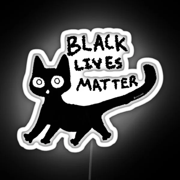 Led BLM Cat RGB Neon Sign