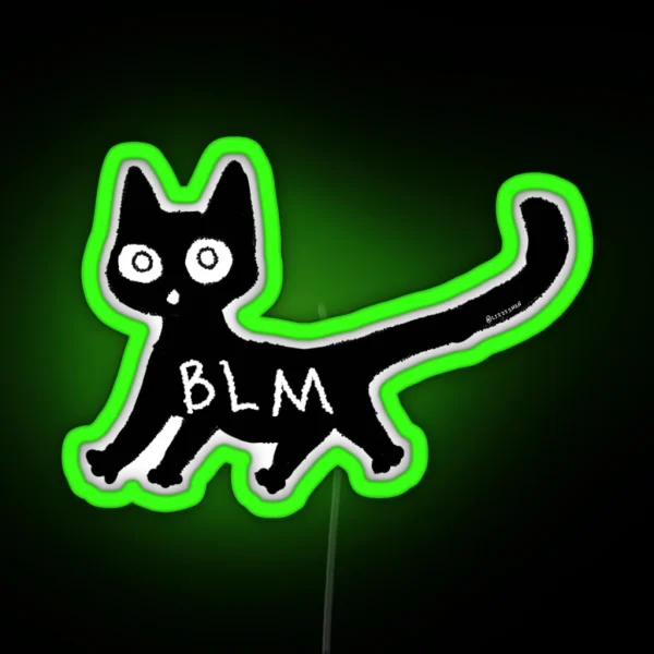 Led BLM Cat RGB Neon Sign