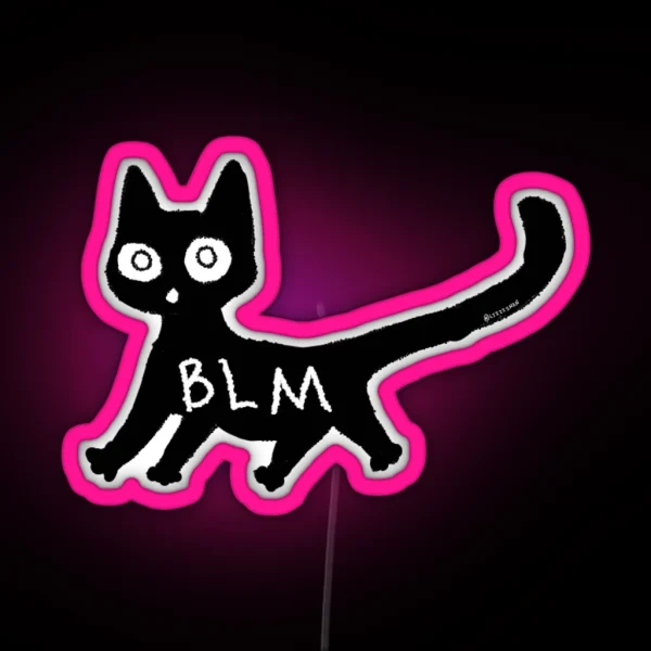 Led BLM Cat RGB Neon Sign