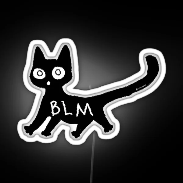 Led BLM Cat RGB Neon Sign