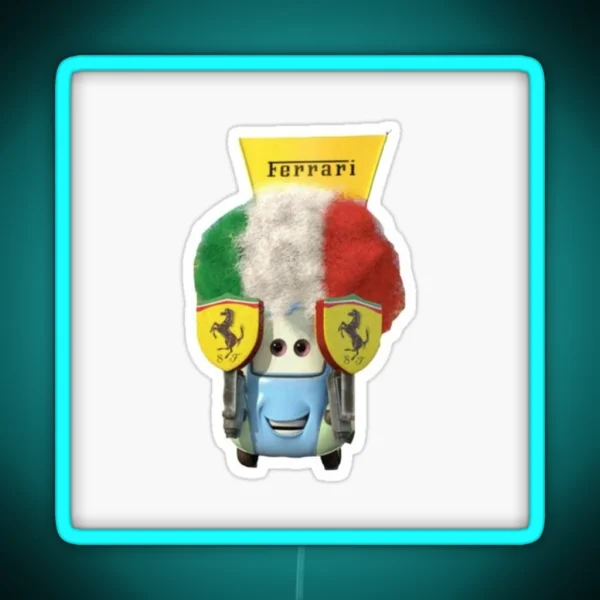 Led Cars Guido Ferrari RGB Neon Sign