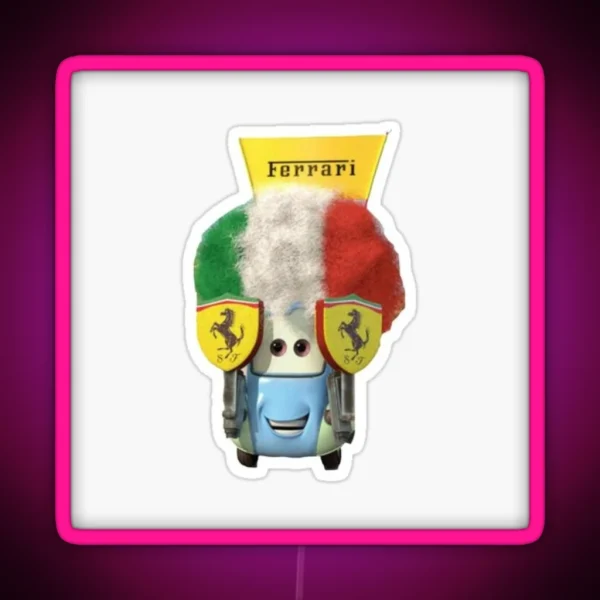 Led Cars Guido Ferrari RGB Neon Sign