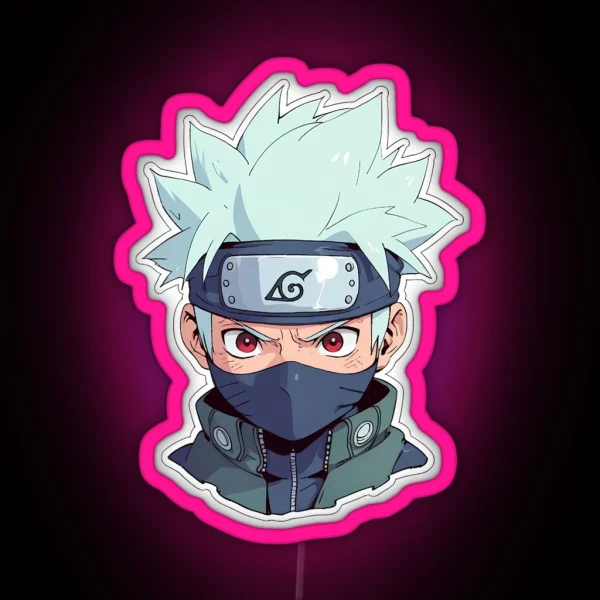 Led Kakashi Kawaii The Adorable Ninja RGB Neon Sign