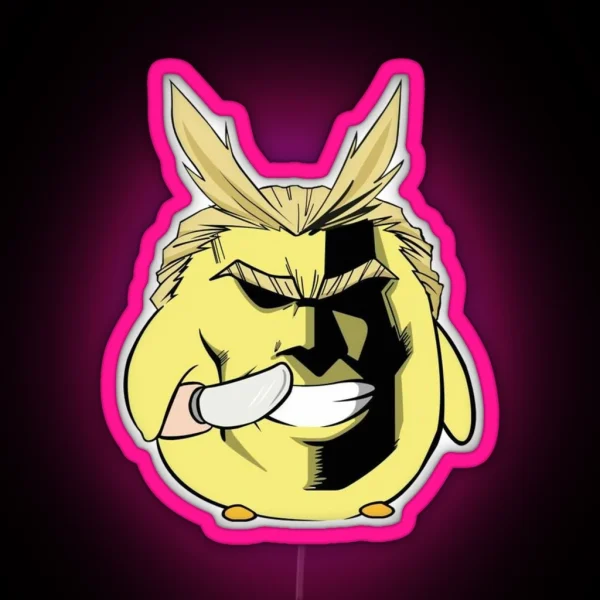 Led My Hero Academia Duck All Might RGB Neon Sign