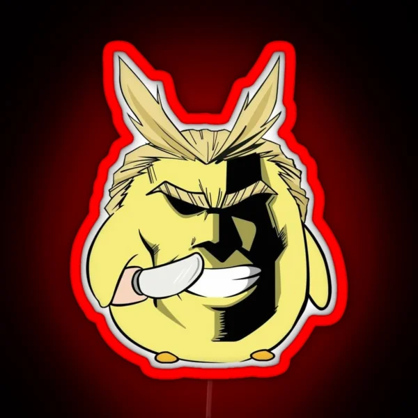 Led My Hero Academia Duck All Might RGB Neon Sign