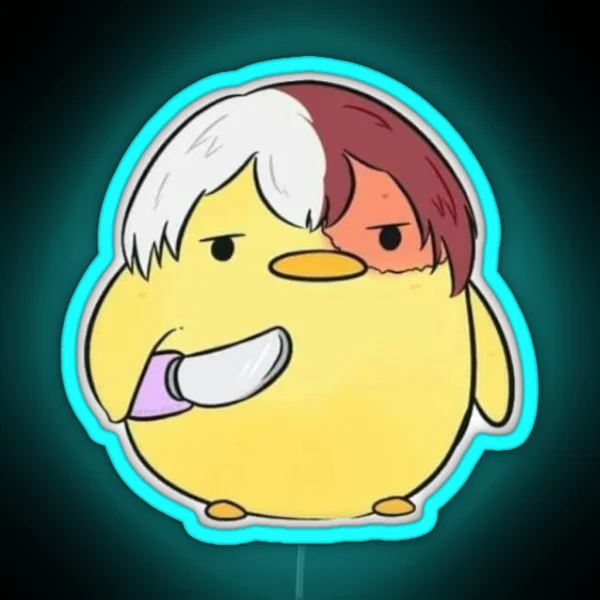 Led My Hero Academia Duck Todoroki RGB Neon Sign