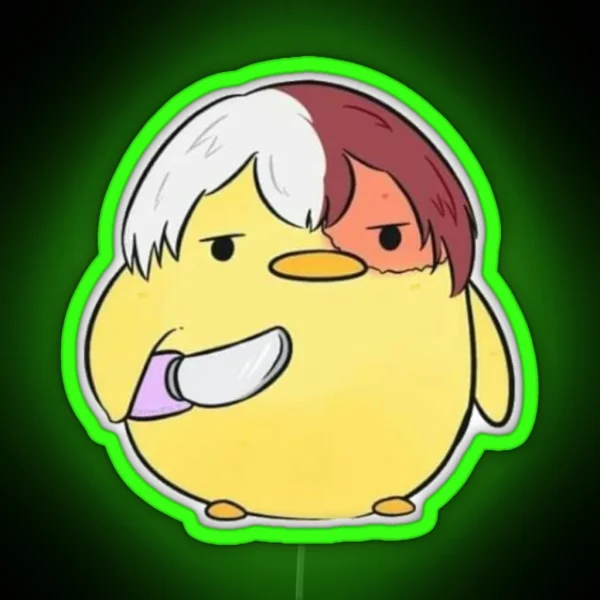 Led My Hero Academia Duck Todoroki RGB Neon Sign