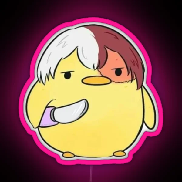 Led My Hero Academia Duck Todoroki RGB Neon Sign