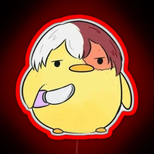 Led My Hero Academia Duck Todoroki RGB Neon Sign