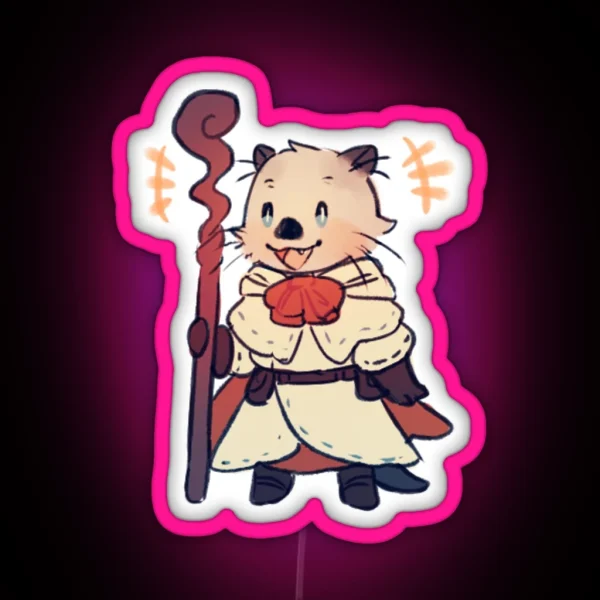 Led Otter Healer RGB Neon Sign