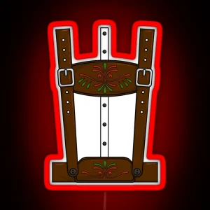 Lederhosen Costume Oktoberfest German Festival Lederhosen Gear RGB Neon Sign