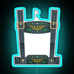 Lederhosen Oktoberfest German Culture Halloween Costume RGB Neon Sign