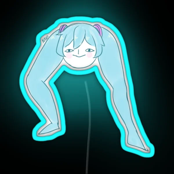 Leg Miku RGB Neon Sign