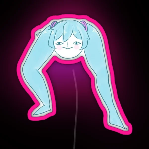 Leg Miku RGB Neon Sign