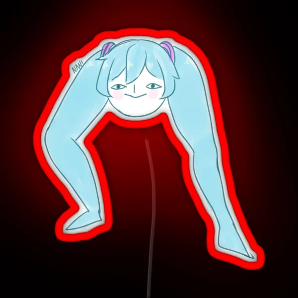 Leg Miku RGB Neon Sign