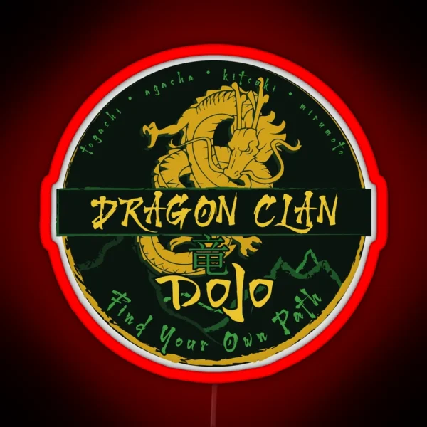 Legend Of The Five Rings Dragon Clan The Dragon Dojo RGB Neon Sign